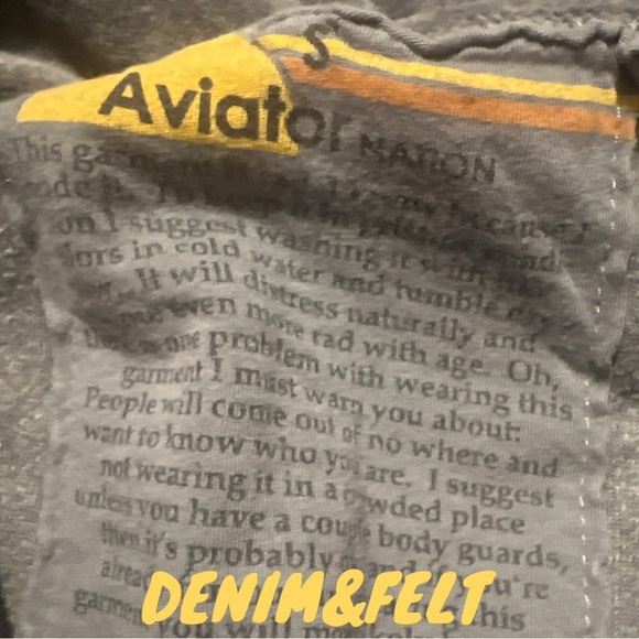 Aviator Nation Velvet Rainbow 5 Stripe Drawstring Pullover/Hoodie | Gray Unisex! - Picture 10 of 11